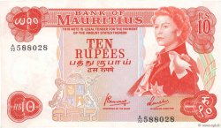 10 Rupees MAURITIUS  1967 P.31c XF