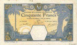 50 Francs DAKAR FRENCH WEST AFRICA (1895-1958) Dakar 1929 P.09Bc F