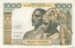 1000 Francs STATI AMERICANI AFRICANI  1969 P.103Ag