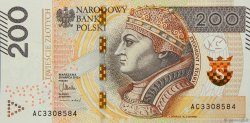200 Zlotych POLOGNE  2015 P.189a NEUF