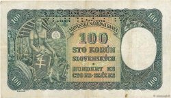 100 Korun Spécimen TSCHECHOSLOWAKEI  1945 P.051s SS