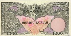 1000 Rupiah INDONESIA  1959 P.071b AU+