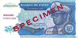 200000 Zaïres Spécimen ZAÏRE  1992 P.42s