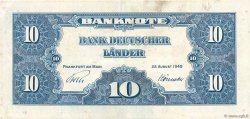 10 Deutsche Mark GERMAN FEDERAL REPUBLIC  1949 P.16a VF