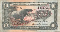 10 Francs BURUNDI  1960 P.02