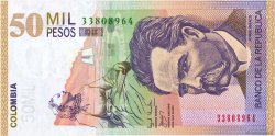 50000 Pesos KOLUMBIEN  2001 P.455b