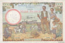 1000 Francs TUNISIE  1946 P.26