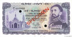 100 Dollars Spécimen ETIOPIA  1961 P.23s