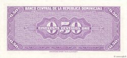 50 Centavos Oro RÉPUBLIQUE DOMINICAINE  1961 P.089a pr.NEUF