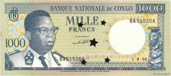 1000 Francs Annulé CONGO, DEMOCRATIC REPUBLIC  1964 P.008a