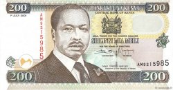 200 Shillings KENIA  2001 P.38f FDC