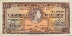 5 Shillings BERMUDES  1957 P.18b