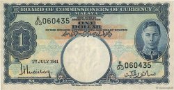 1 Dollar MALAYA  1941 P.11 BB