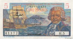 5 Francs Bougainville AFRIQUE ÉQUATORIALE FRANÇAISE  1957 P.28 MBC+