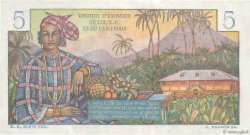 5 Francs Bougainville AFRIQUE ÉQUATORIALE FRANÇAISE  1957 P.28 MBC+