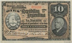 10 Centavos ARGENTINA  1892 P.214