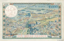 100 Dirhams sur 10000 Francs MOROCCO  1955 P.52