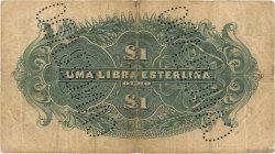 1 Libra Annulé MOZAMBIQUE Beira 1919 P.R06c F