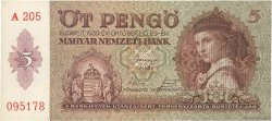 5 Pengö HUNGARY  1939 P.106
