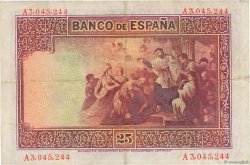 25 Pesetas ESPAGNE  1926 P.071a TTB