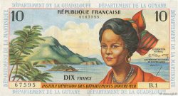 10 Francs ANTILLES FRANÇAISES  1964 P.08a pr.SUP