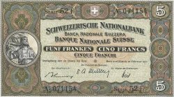 5 Francs SUISSE  1951 P.11o
