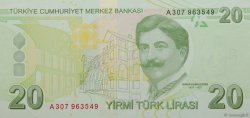 20 Lira TURQUIE  2009 P.224a NEUF