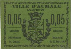 5 Centimes ARGELIA Aumale 1917 JPCV.03 SC+