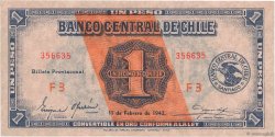 1 Peso - 1/10 Condor CHILE  1942 P.089 UNC