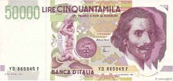 50000 Lire ITALY  1992 P.116c XF