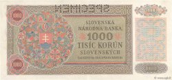 1000 Korun Spécimen CECOSLOVACCHIA  1945 P.056s SPL
