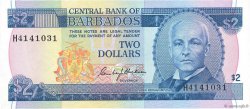 2 Dollars BARBADE  1980 P.30a