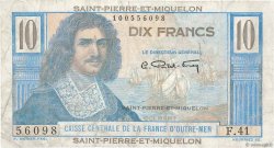 10 Francs Colbert SAINT-PIERRE UND MIQUELON  1946 P.23