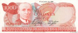 1000 Colones COSTA RICA  1986 P.256a fST