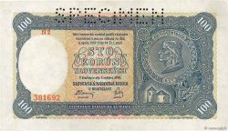 100 Korun Spécimen ESLOVAQUIA  1940 P.10s EBC
