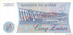 5 Zaïres Spécimen ZAÏRE  1982 P.26s pr.NEUF