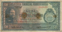 50 Escudos PORTUGUESE GUINEA  1964 P.040a MB