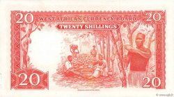 20 Shillings AFRIQUE OCCIDENTALE BRITANNIQUE  1953 P.10a SPL
