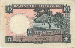 10 Francs CONGO BELGE  1948 P.14E TTB