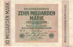 10 Milliards Mark GERMANY  1923 P.117c XF