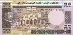 20 Shilin  = 20 Shillings SOMALIE  1975 P.19