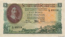 5 Pounds SOUTH AFRICA  1950 P.097a VF