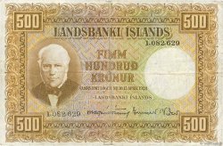 500 Kronur ISLANDIA  1943 P.36a