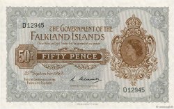 50 Pence FALKLAND ISLANDS  1969 P.10a