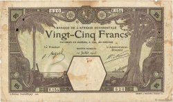 25 Francs GRAND-BASSAM FRENCH WEST AFRICA Grand-Bassam 1923 P.07Db q.MB