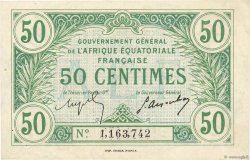 50 Centimes AFRIQUE ÉQUATORIALE FRANÇAISE  1917 P.01b VZ