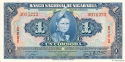 1 Cordoba NICARAGUA  1951 P.091b