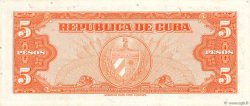 5 Pesos CUBA  1950 P.078b FDC