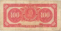 100 Pesos Oro COLOMBIE  1957 P.394d TB