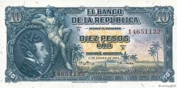 10 Pesos Oro COLOMBIA  1953 P.400a FDC